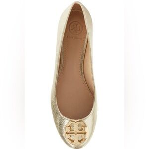 Tory Burch Claire Ballet Flat in Gold